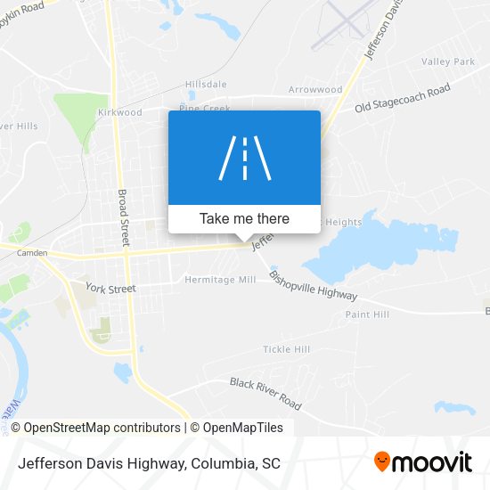 Mapa de Jefferson Davis Highway