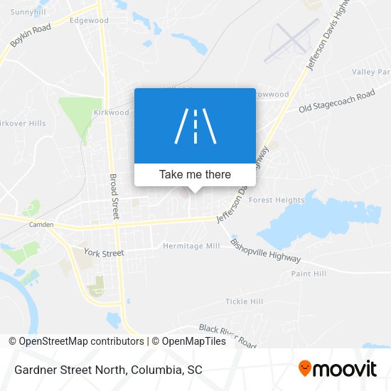 Mapa de Gardner Street North