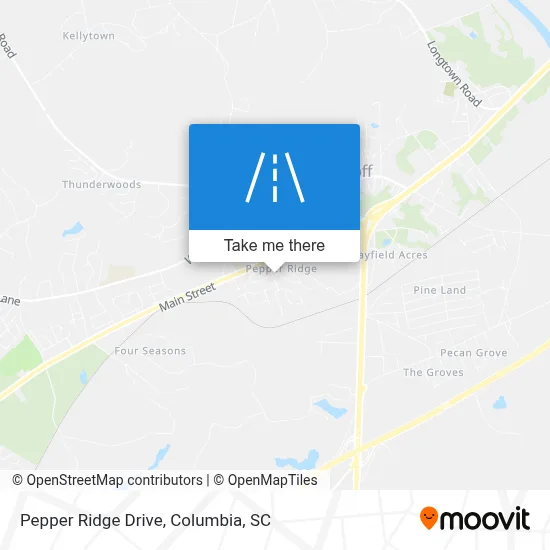 Pepper Ridge Drive map
