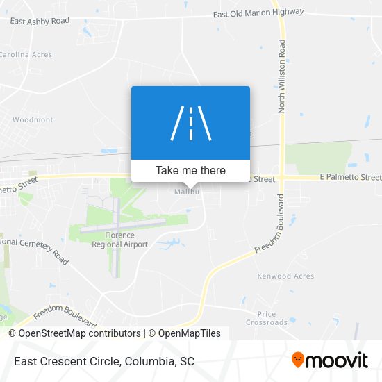 East Crescent Circle map