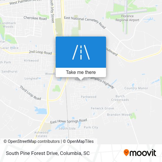 South Pine Forest Drive map