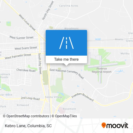 Mapa de Kebro Lane