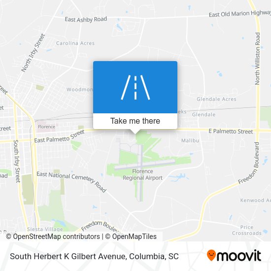 Mapa de South Herbert K Gilbert Avenue