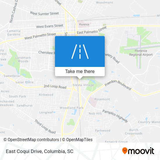 Mapa de East Coqui Drive