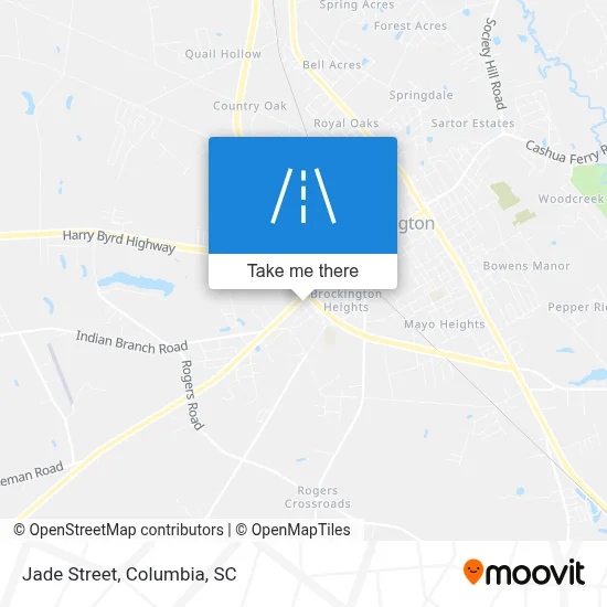 Jade Street map