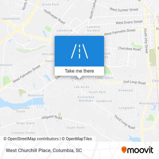 West Churchill Place map