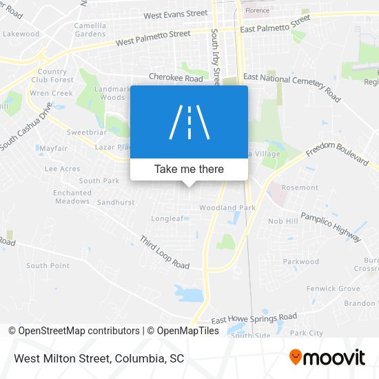 Mapa de West Milton Street