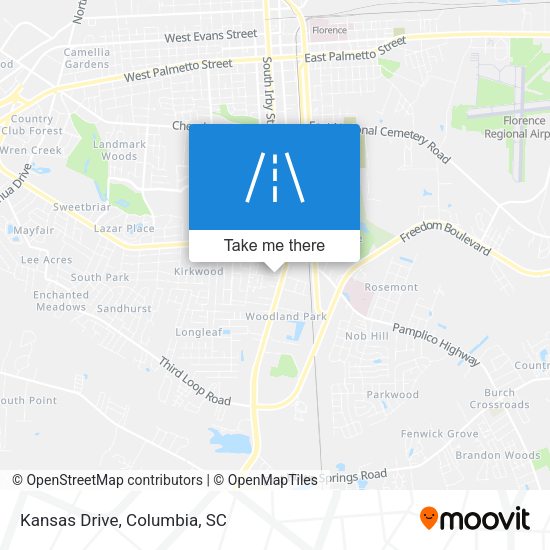 Mapa de Kansas Drive
