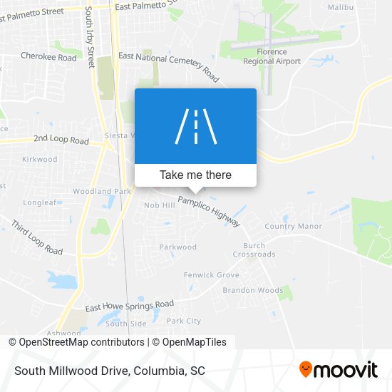 South Millwood Drive map