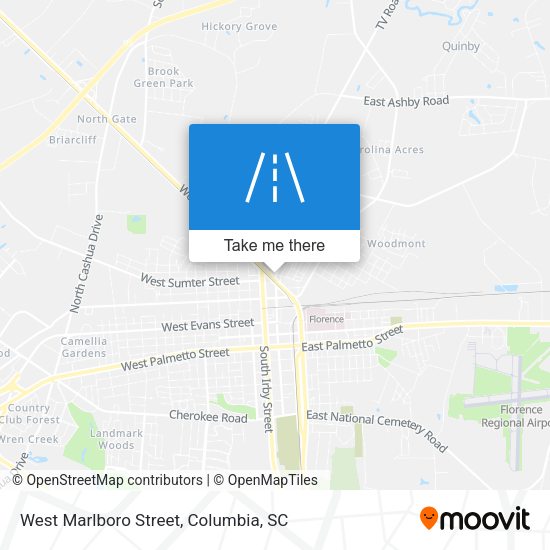 West Marlboro Street map