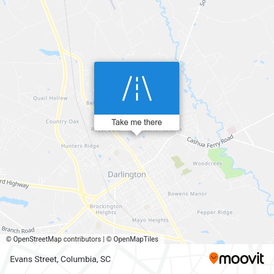 Mapa de Evans Street