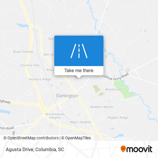 Agusta Drive map