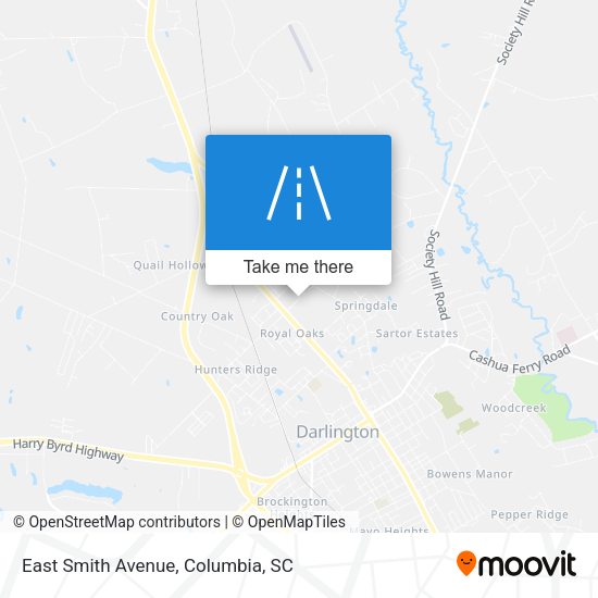 East Smith Avenue map
