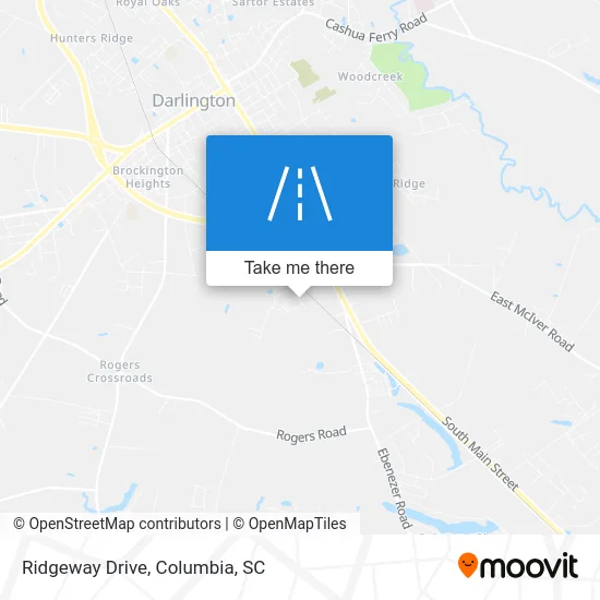 Ridgeway Drive map