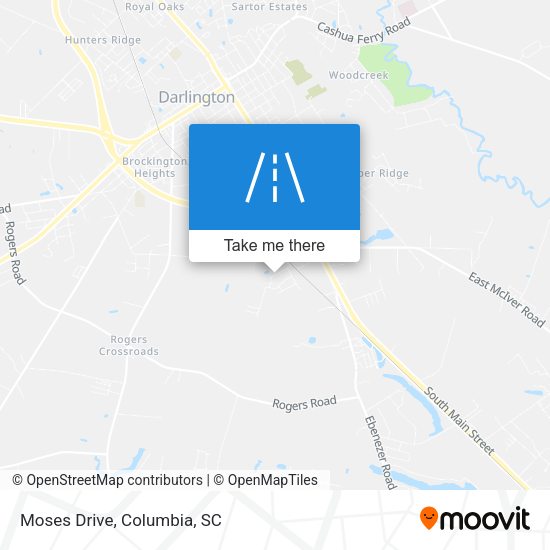 Moses Drive map