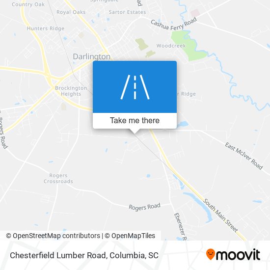 Chesterfield Lumber Road map