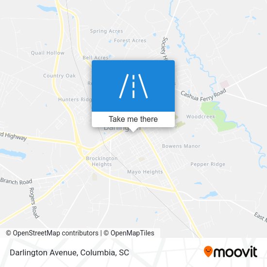 Darlington Avenue map
