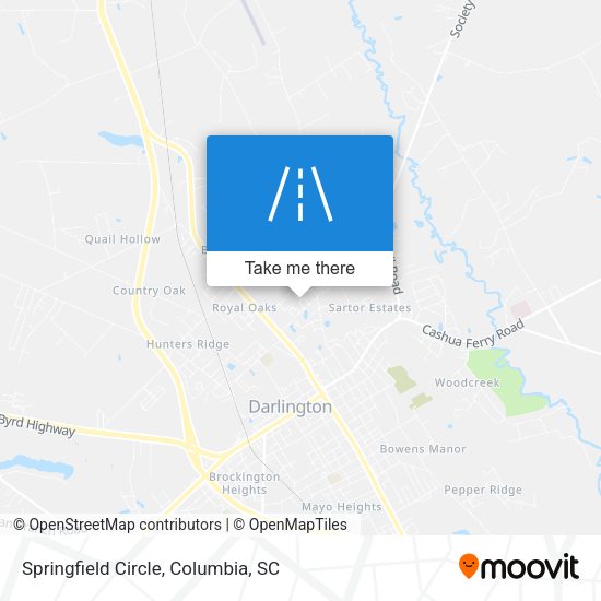 Springfield Circle map