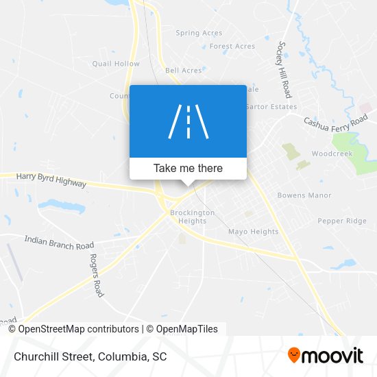 Churchill Street map