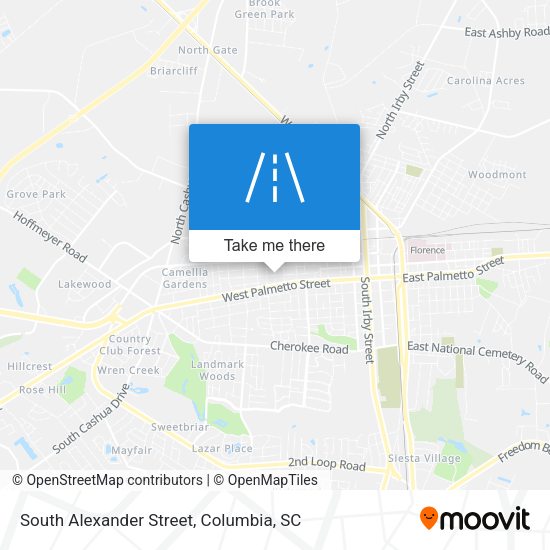 South Alexander Street map