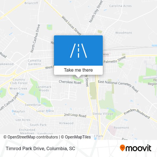 Timrod Park Drive map
