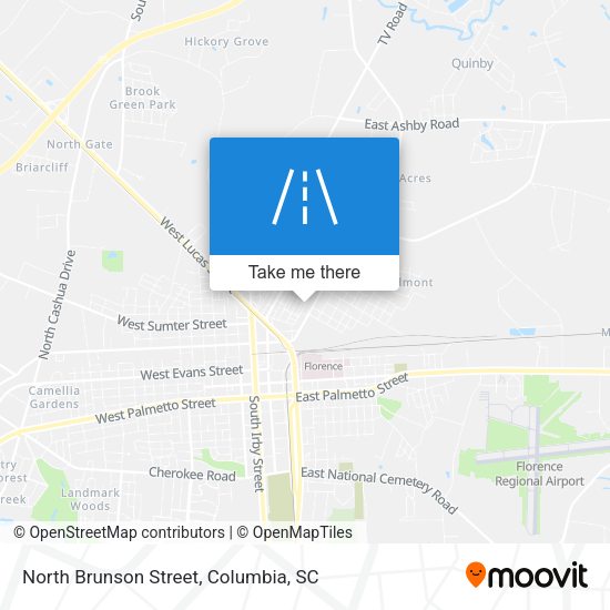 North Brunson Street map