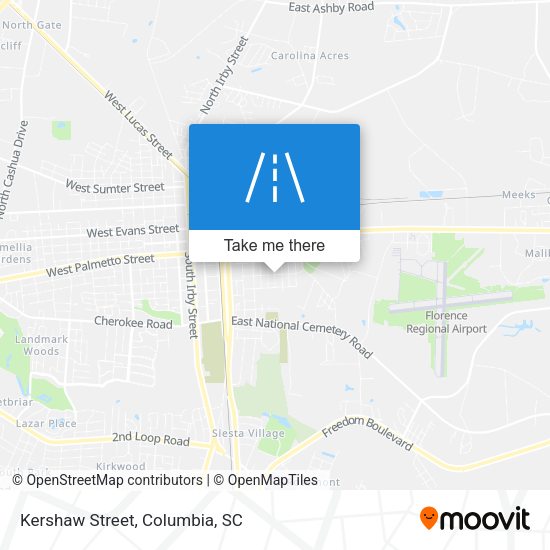 Mapa de Kershaw Street