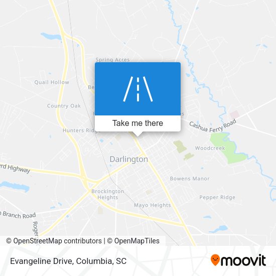 Mapa de Evangeline Drive