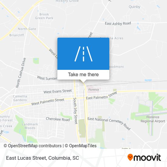 East Lucas Street map
