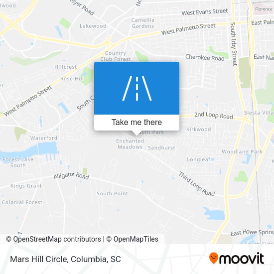 Mapa de Mars Hill Circle