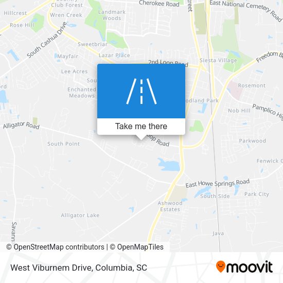 Mapa de West Viburnem Drive