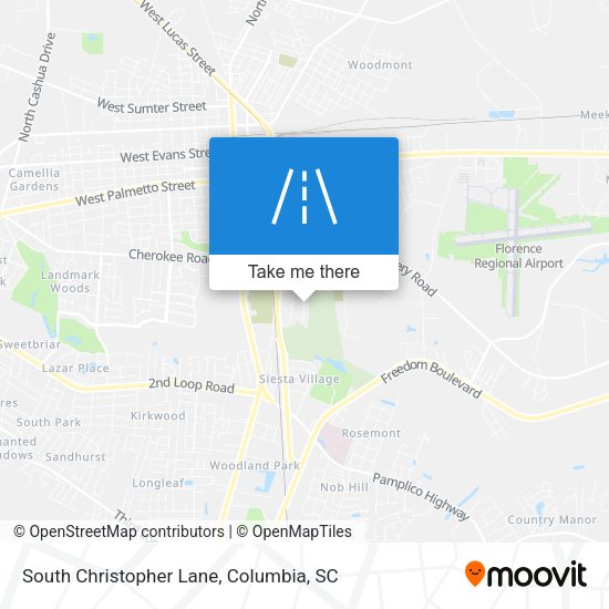South Christopher Lane map