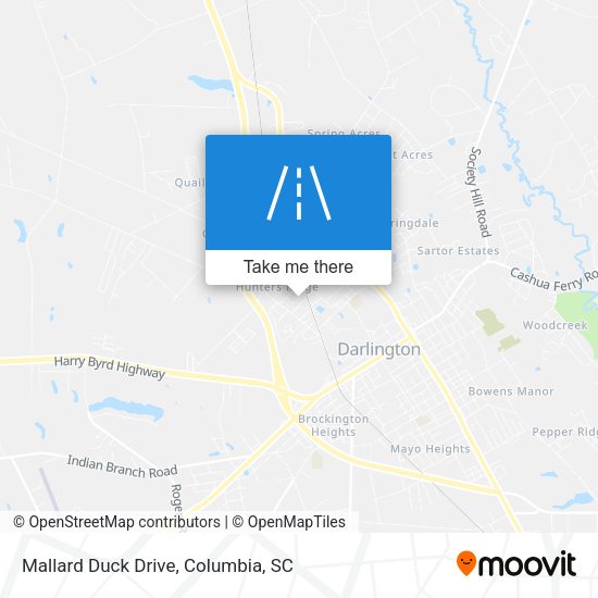 Mallard Duck Drive map