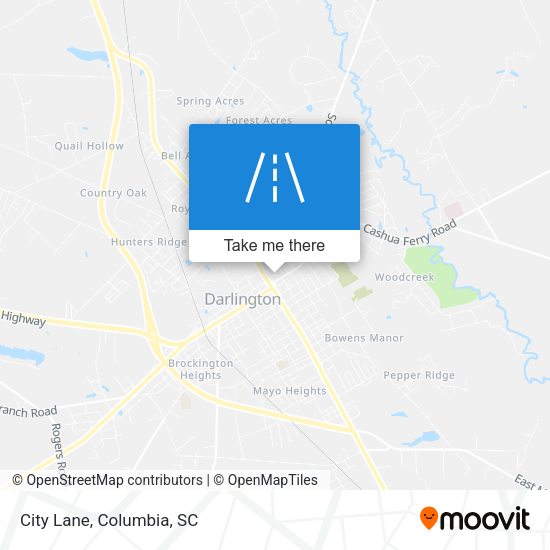 Mapa de City Lane