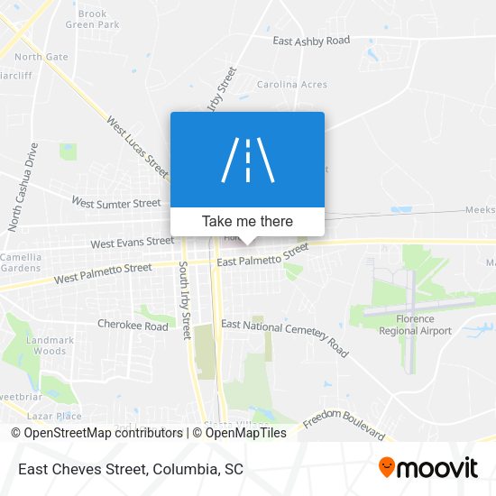 Mapa de East Cheves Street