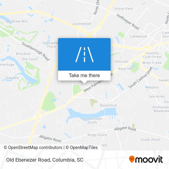 Old Ebenezer Road map