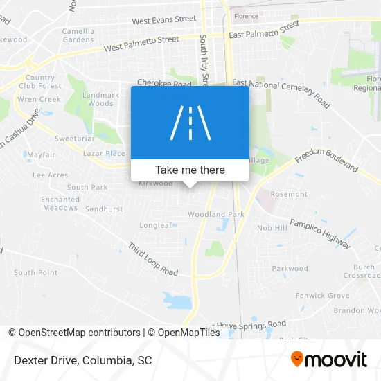 Dexter Drive map