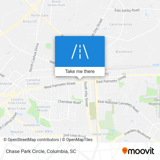Mapa de Chase Park Circle