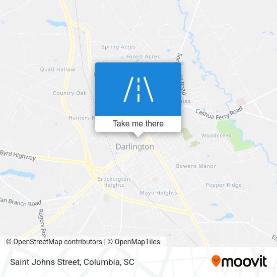 Mapa de Saint Johns Street