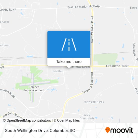 South Wellington Drive map