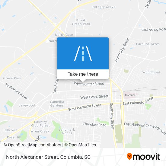 North Alexander Street map