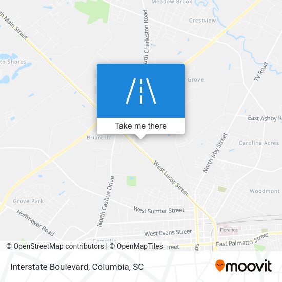 Interstate Boulevard map
