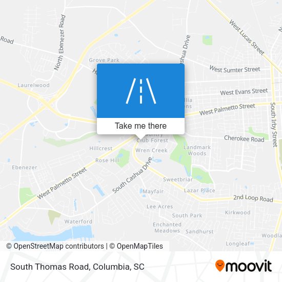 South Thomas Road map
