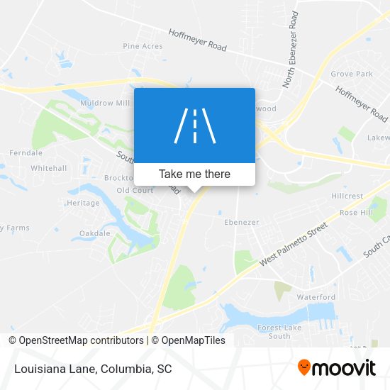 Mapa de Louisiana Lane
