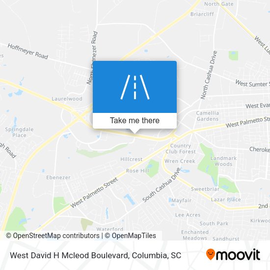 West David H Mcleod Boulevard map