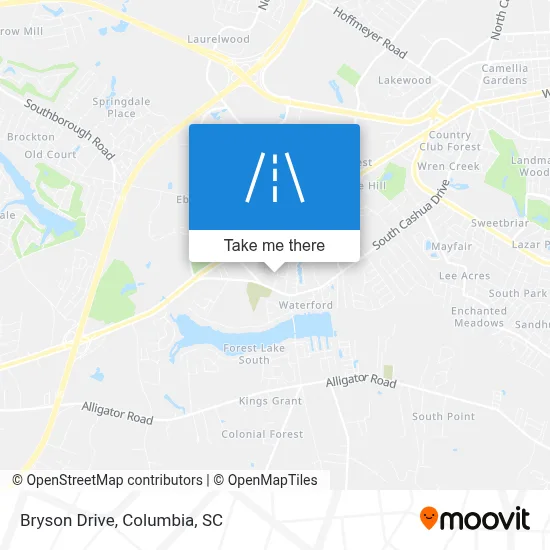 Bryson Drive map