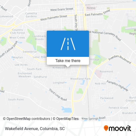 Wakefield Avenue map