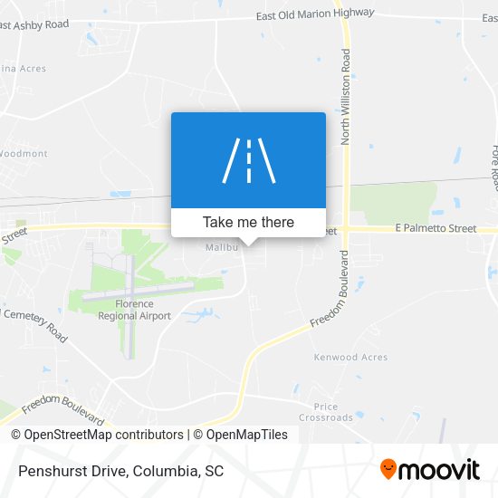Mapa de Penshurst Drive
