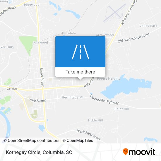 Mapa de Kornegay Circle