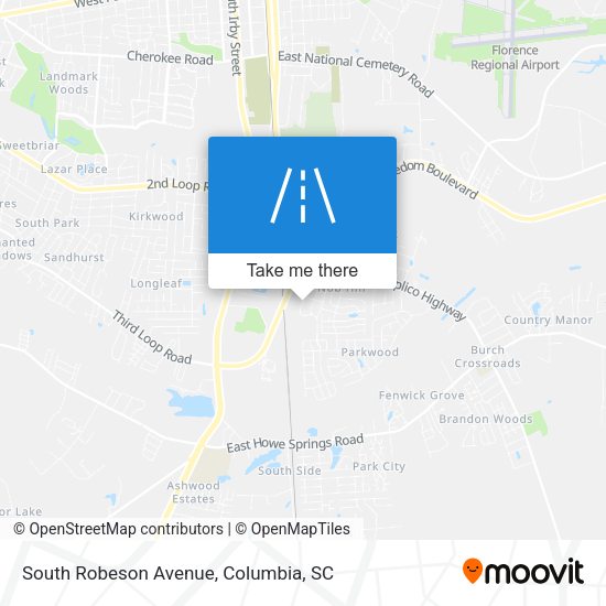 South Robeson Avenue map
